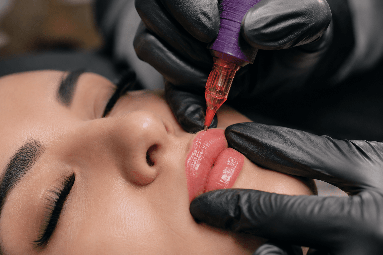 Lip blush semi-permanent makeup treatment at UR ALLURE