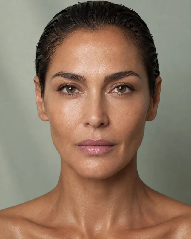 Front-facing portrait with natural skin texture, used as an illustration for exploring skin concerns.